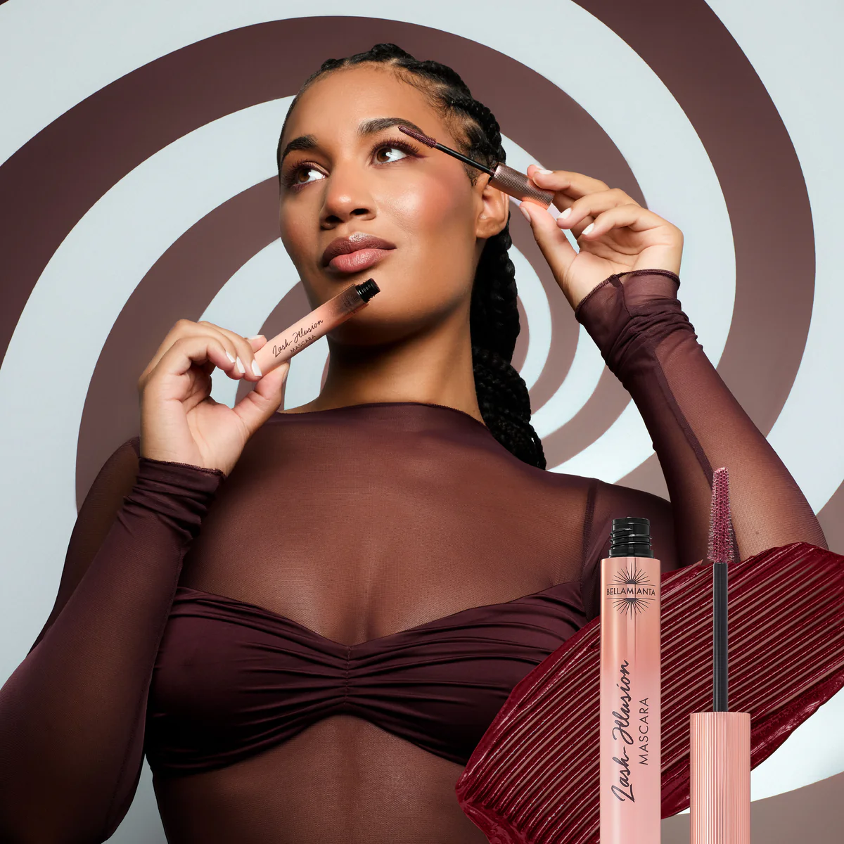 Blakstienų tušas Violetaeshop Bellamianta