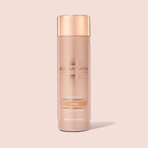 Auksinio atspalvio savaiminio įdegio skystis Liquid Gold Medium, Violetaeshop