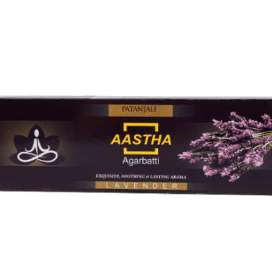 PATANJALI AASTHA AGARBATTI LEVENDER levandų aromato smilkalai, Violetaeshop